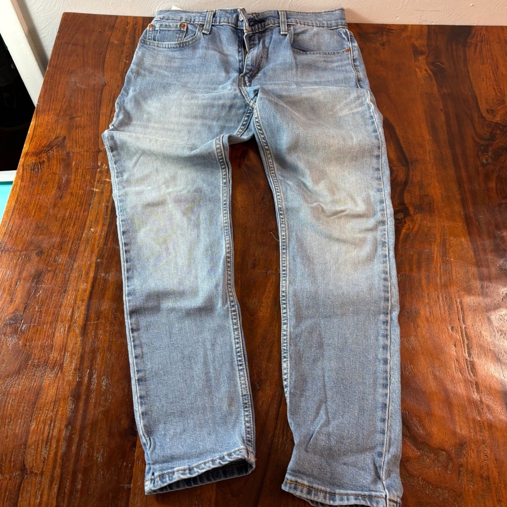 Levis 512 Slim Taper Light Wash Blue Denim Jeans Mens‎ 30x30